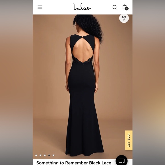 Lulus Something to Remember Black Lace Backless Maxi Dress - Picture 3 of 7